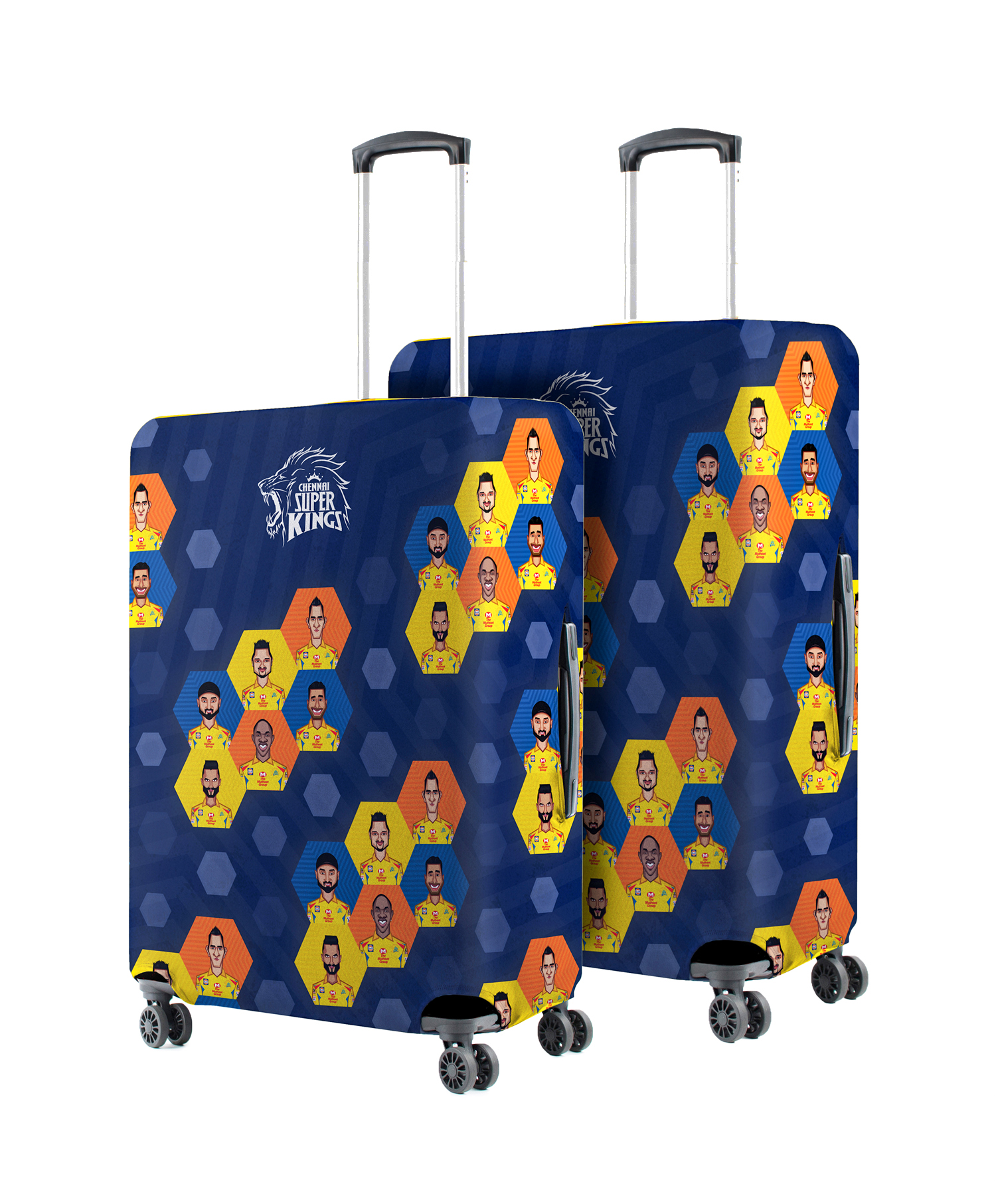 Multicolored Honeycomb CSK Luggage Cover Set