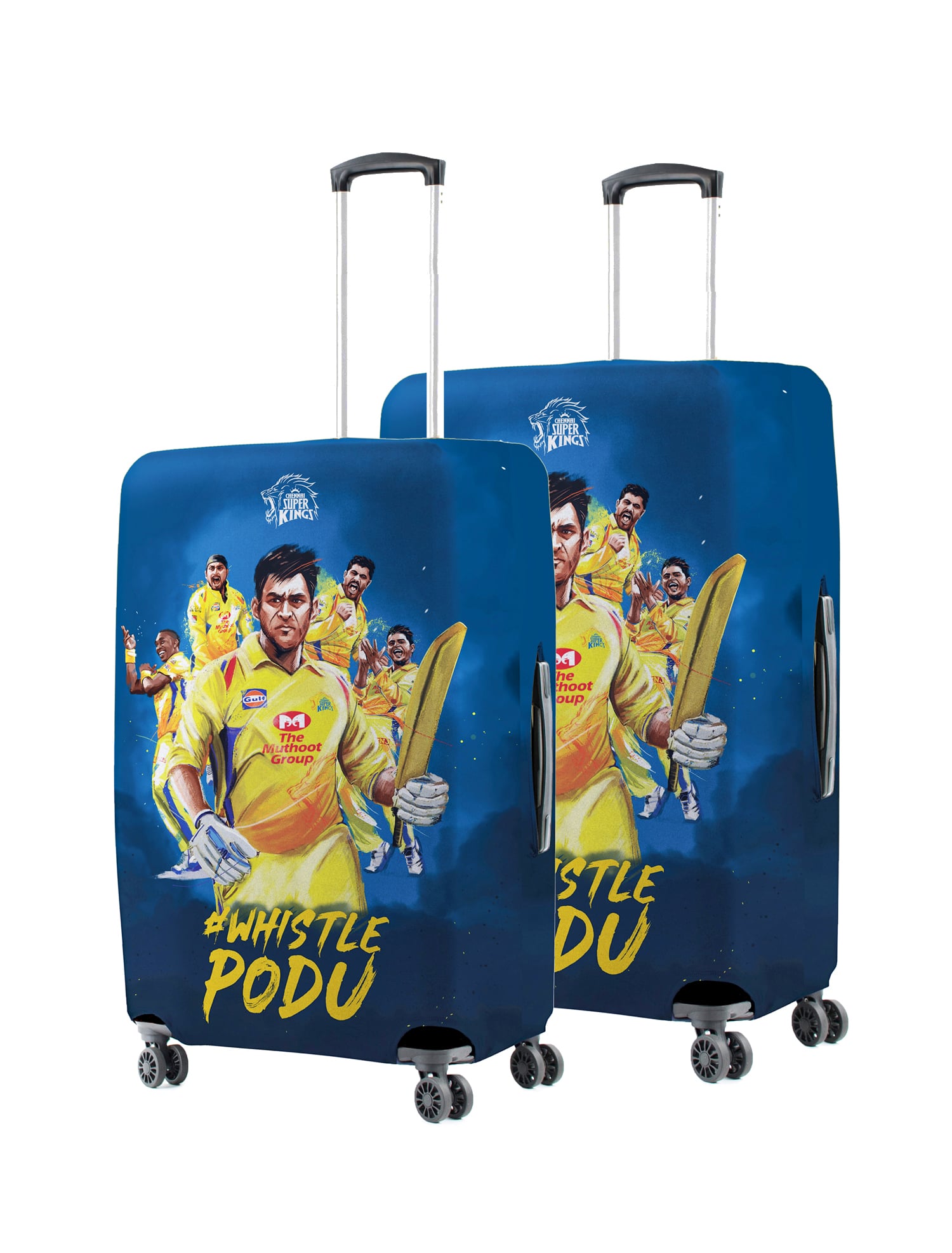 Blue CSK Luggage Cover