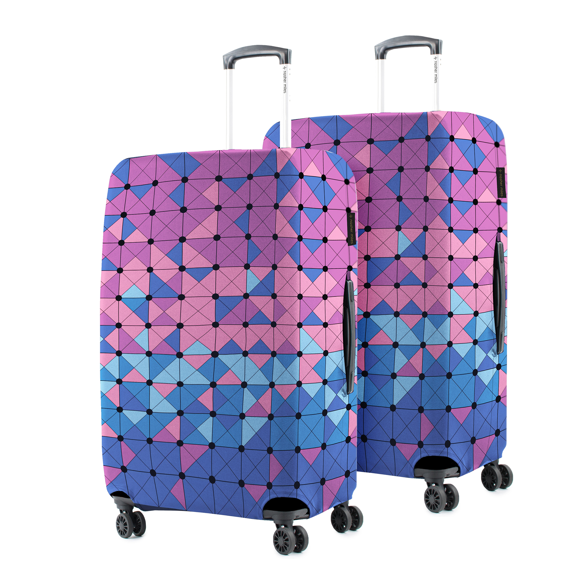 Luggage Cover Pink and Blue