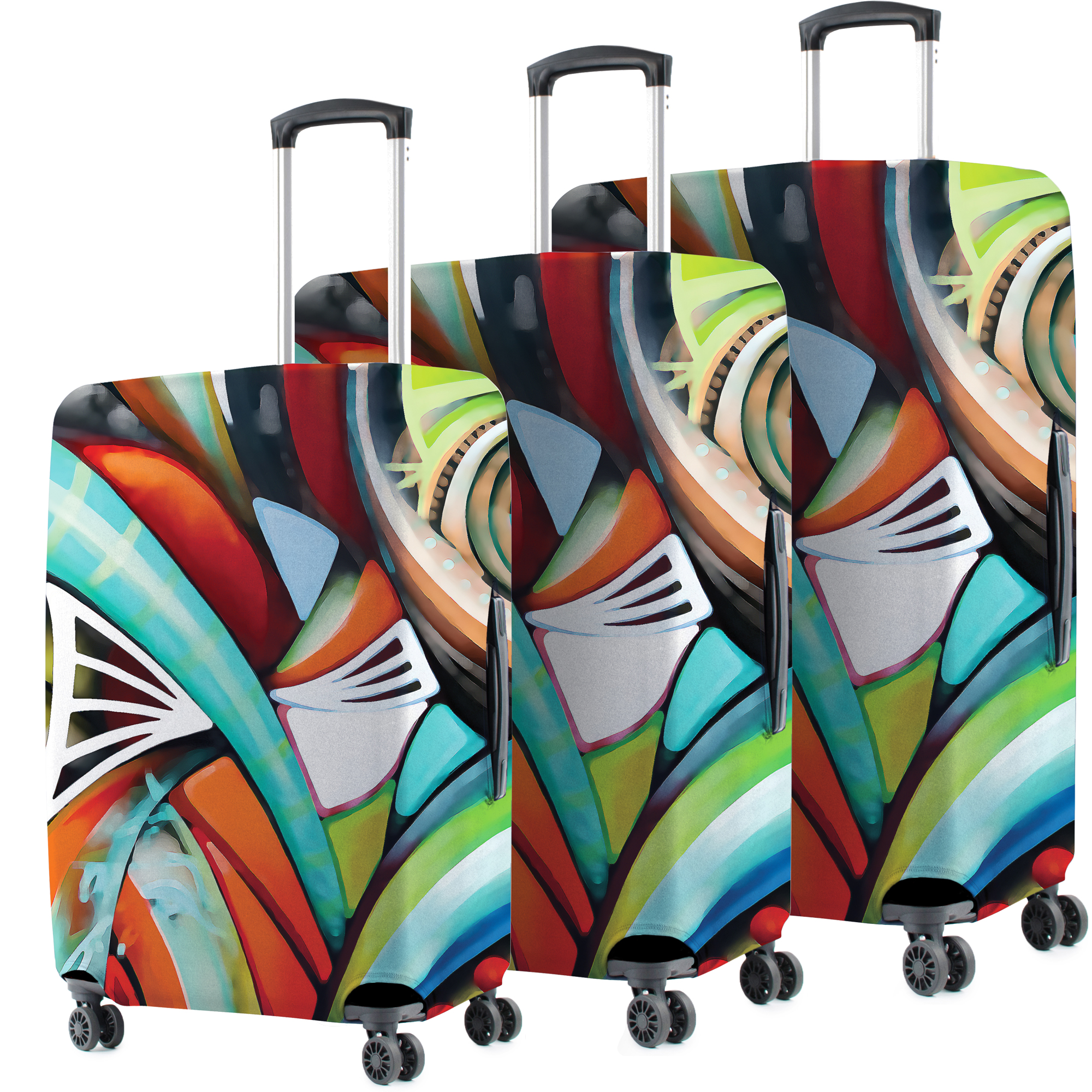 Luggage Cover Abstract Design