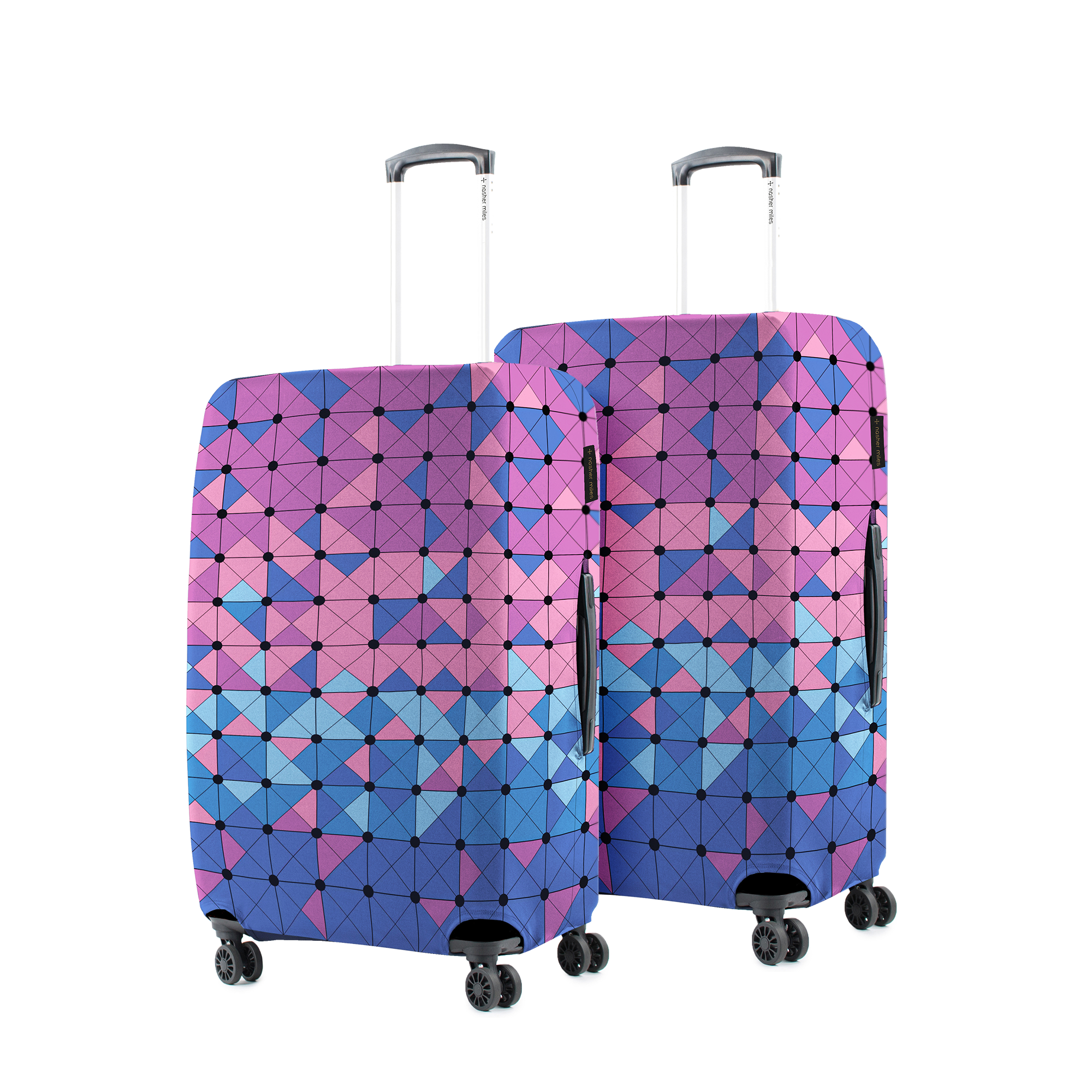 Luggage Cover Pink and Blue