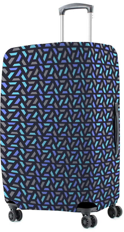 Luggage Cover Blue cells Design
